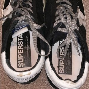 Golden Goose Superstar Black Canvas Sneakers